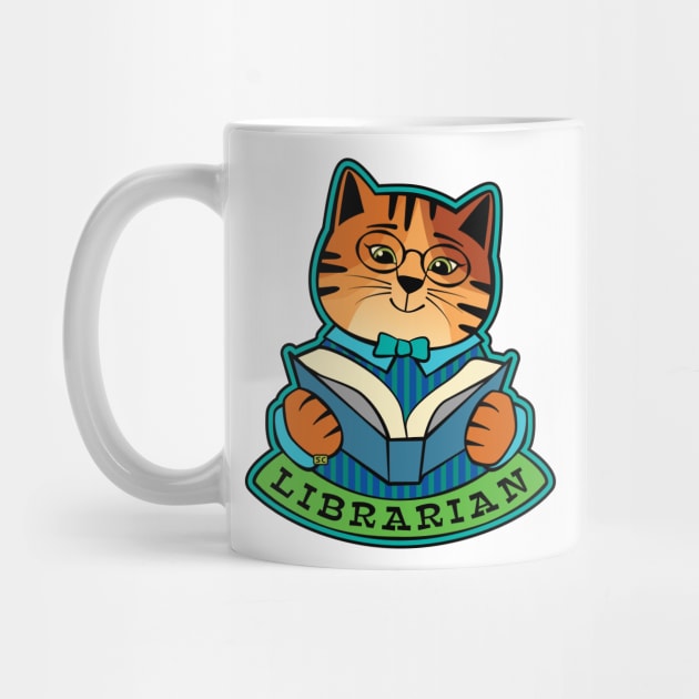 Librarian Cat by Sue Cervenka